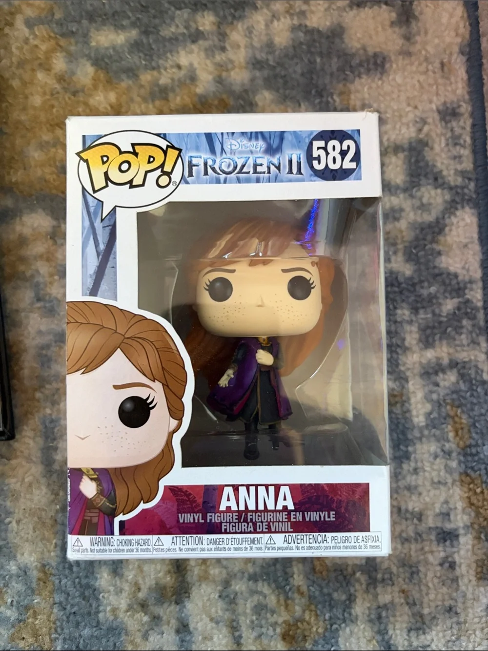 Funko Frozen II Anna Vinyl Figure - Purple and Black Outfit